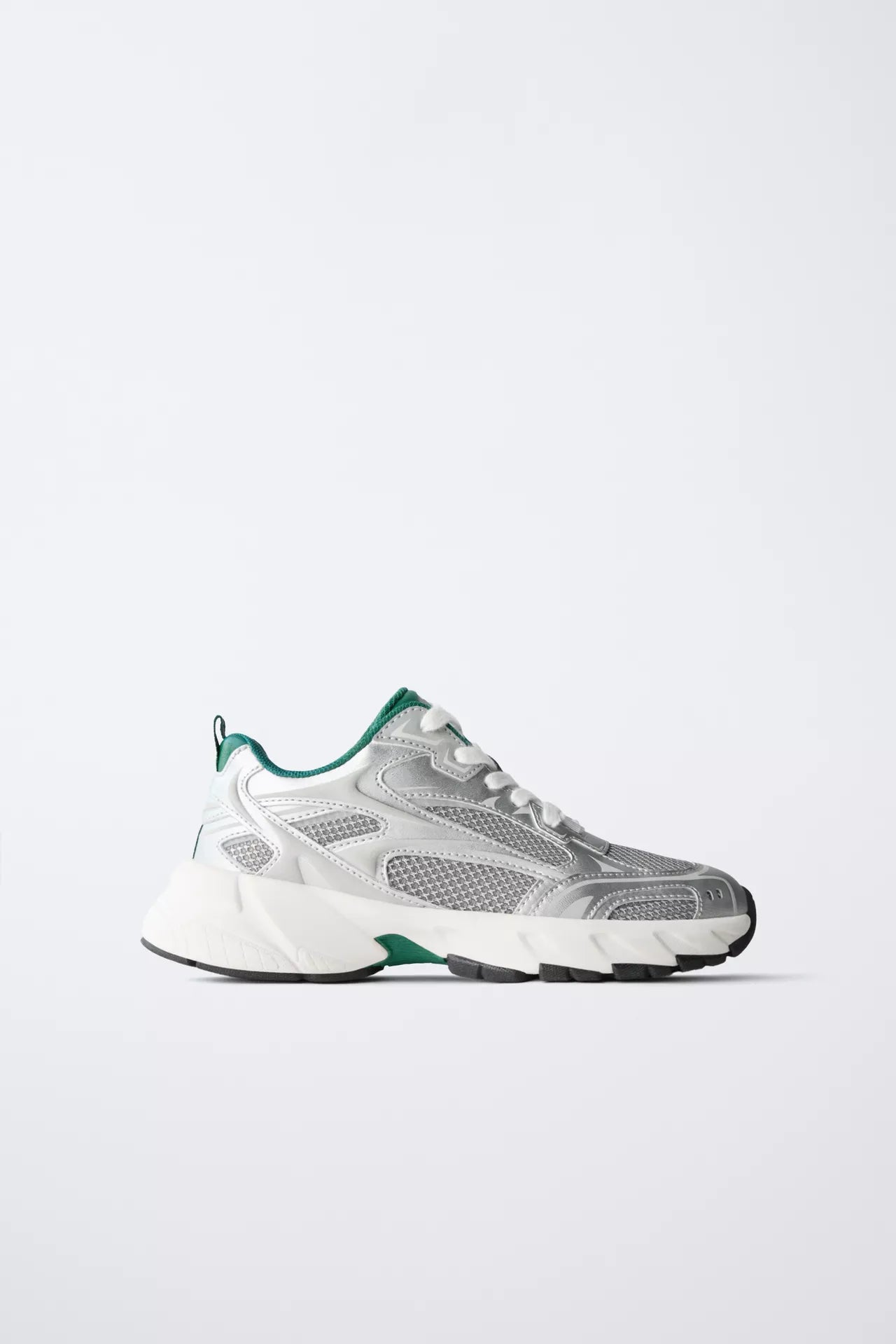MESH TRAINER - SILVER / FORREST