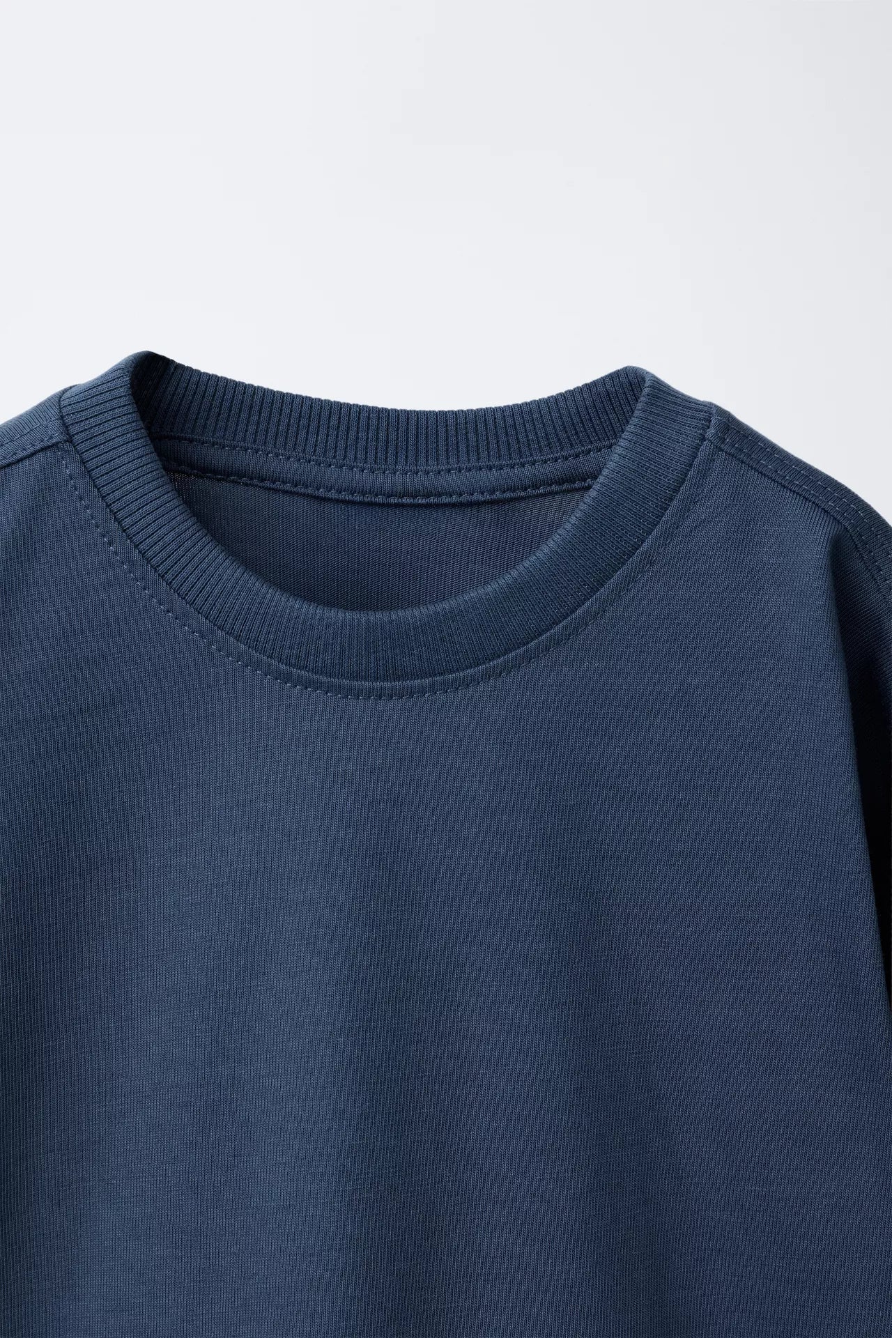 BASIC LONG SLEEVE T SHIRT - NAVY
