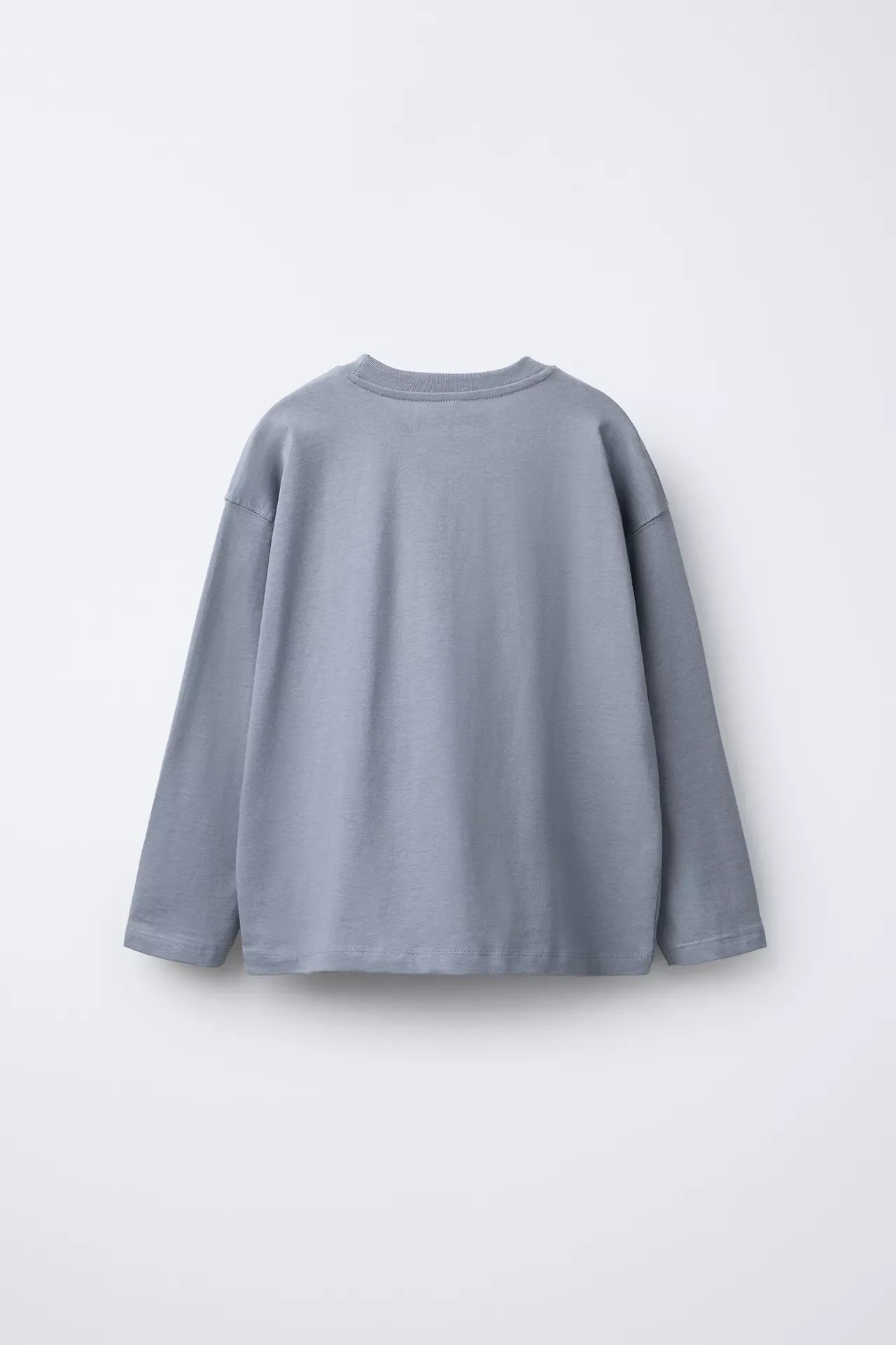 BASIC LONG SLEEVE T SHIRT - ICE BLUE