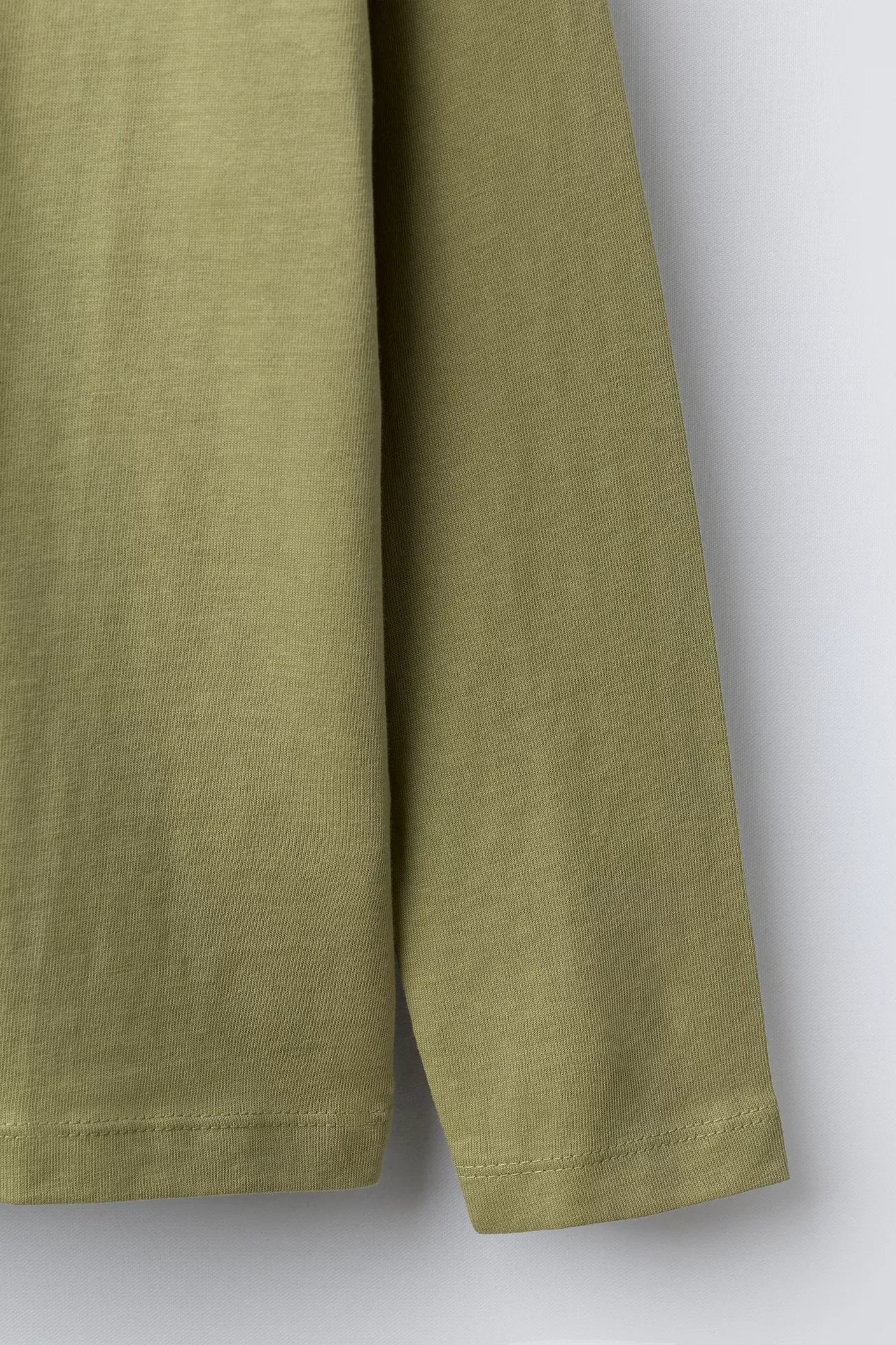 BASIC LONG SLEEVE T SHIRT - KHAKI