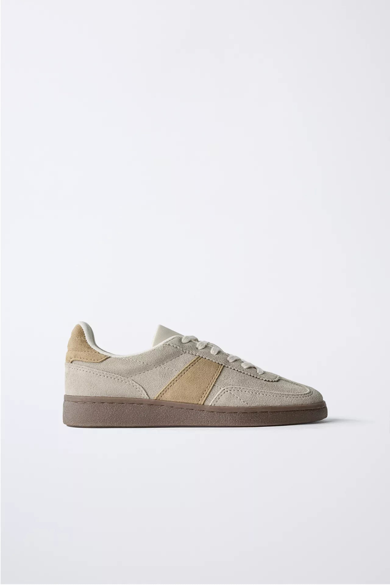 SUEDE TRAINER - GREY