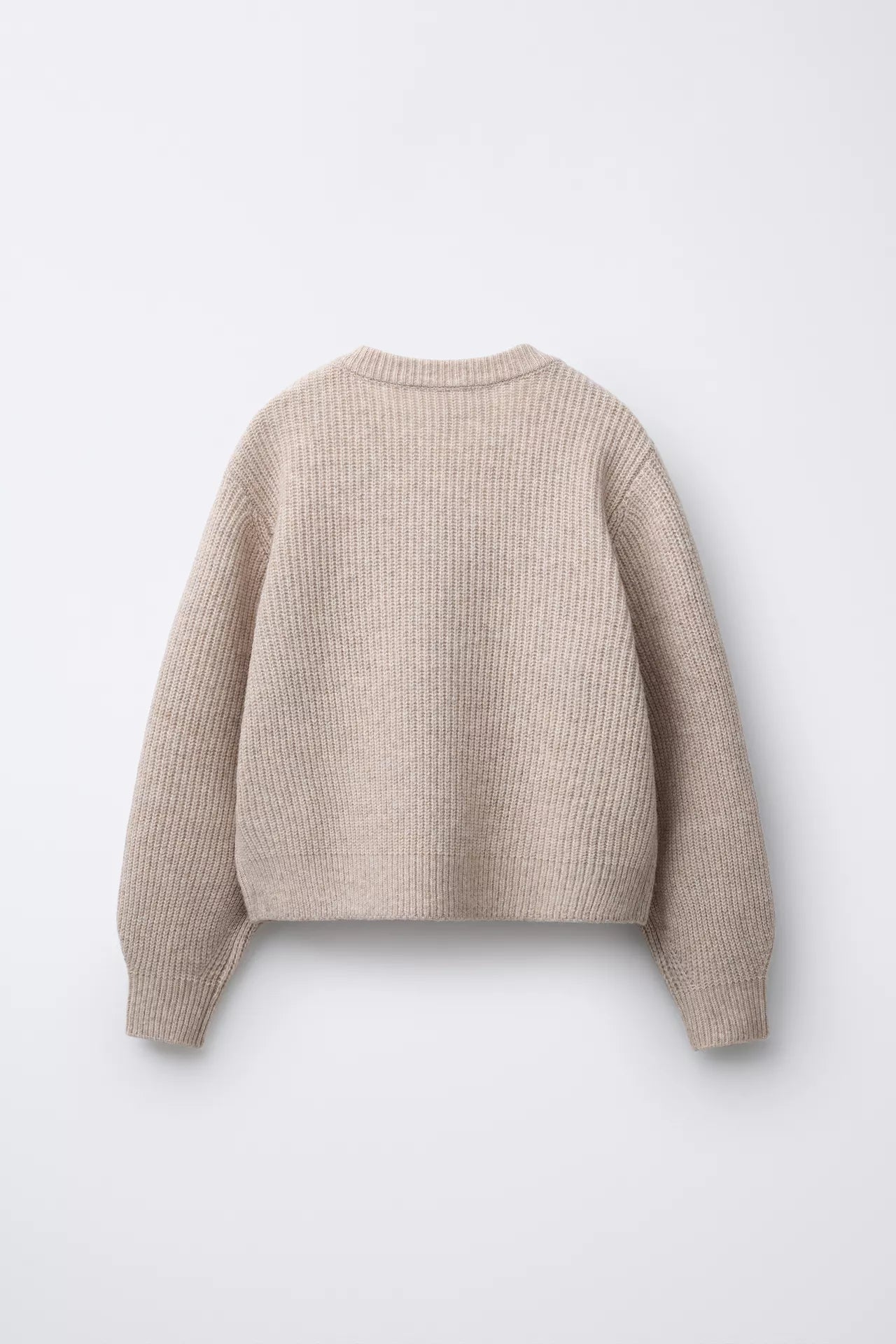 BASIC KNIT SWEATER - CAMEL