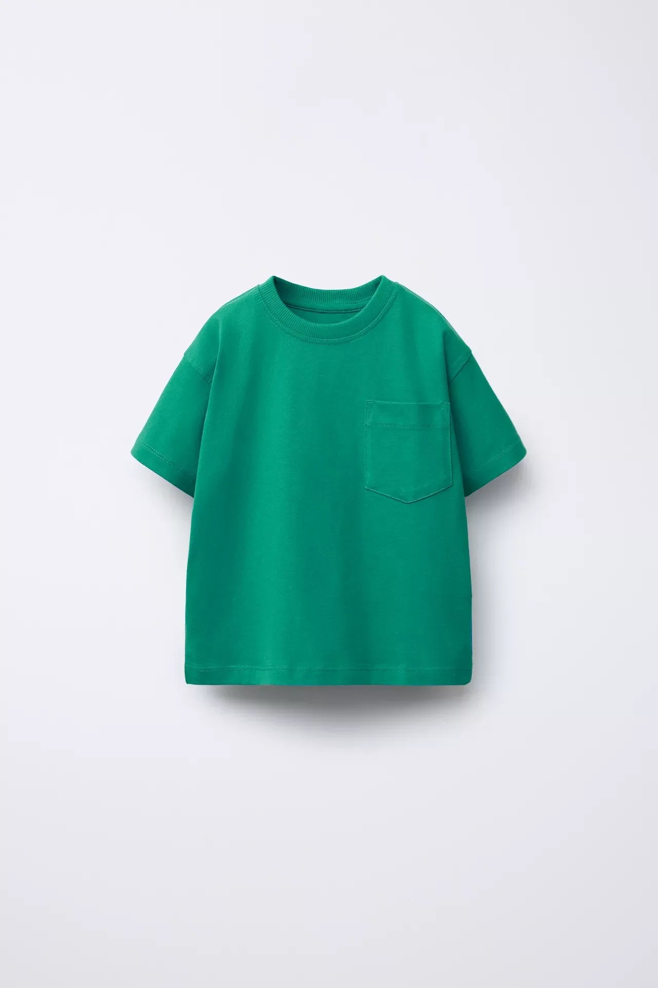 BASIC POCKET LOOK T SHIRT - SAGE